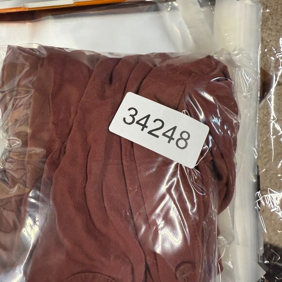 A New Approach Shirt Women 2XL Brown Button Up Collared Long Sleeve Rayon Casual - Picture 7 of 7